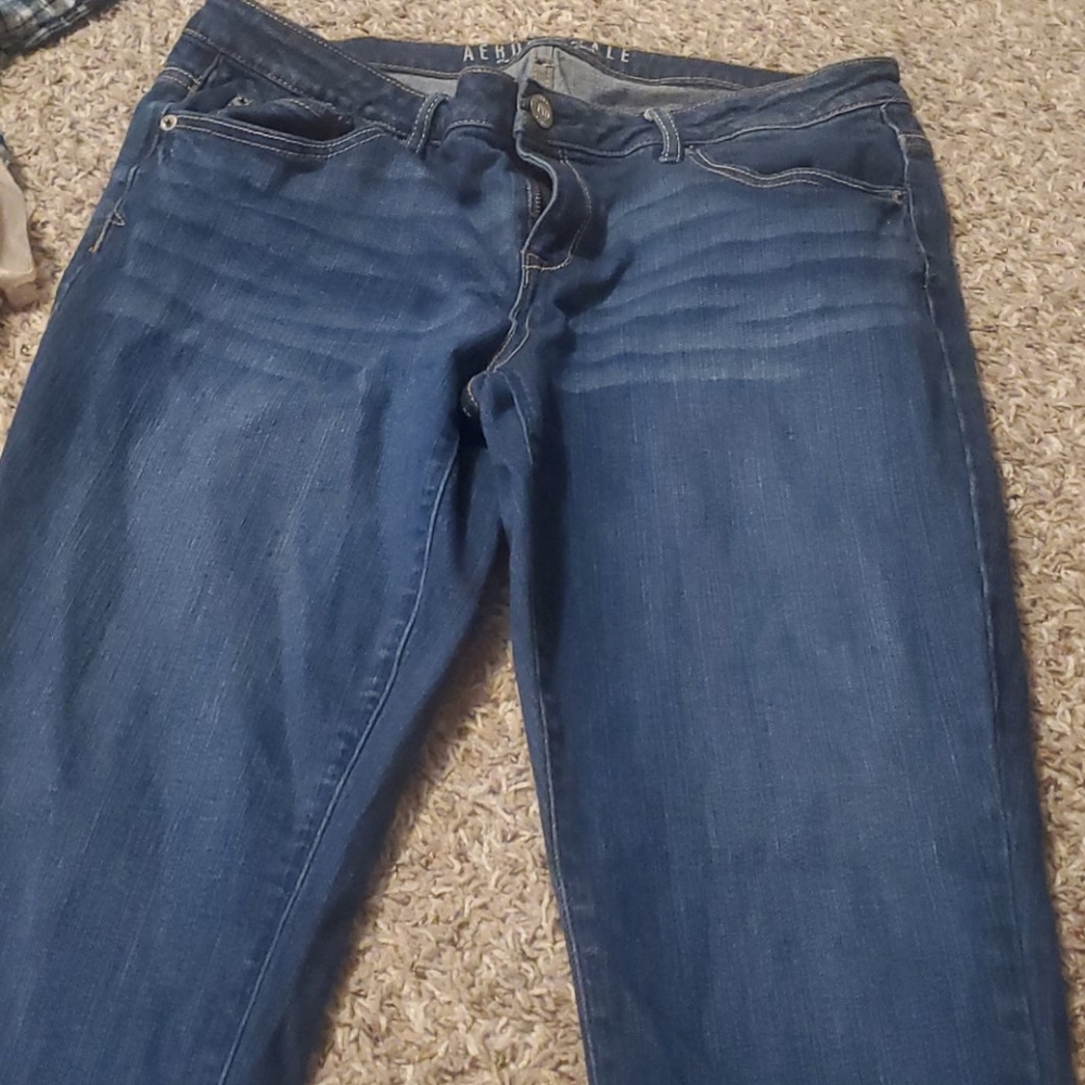 Aeropostale dark wash skinny jeans